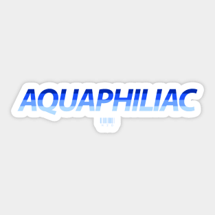 Aquaphiliac Bars Sticker